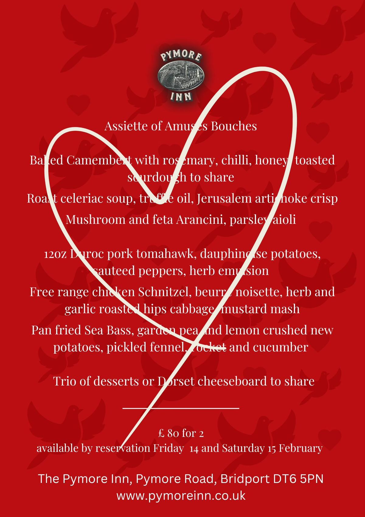 Valentine's 4 Course Sharing Menu 