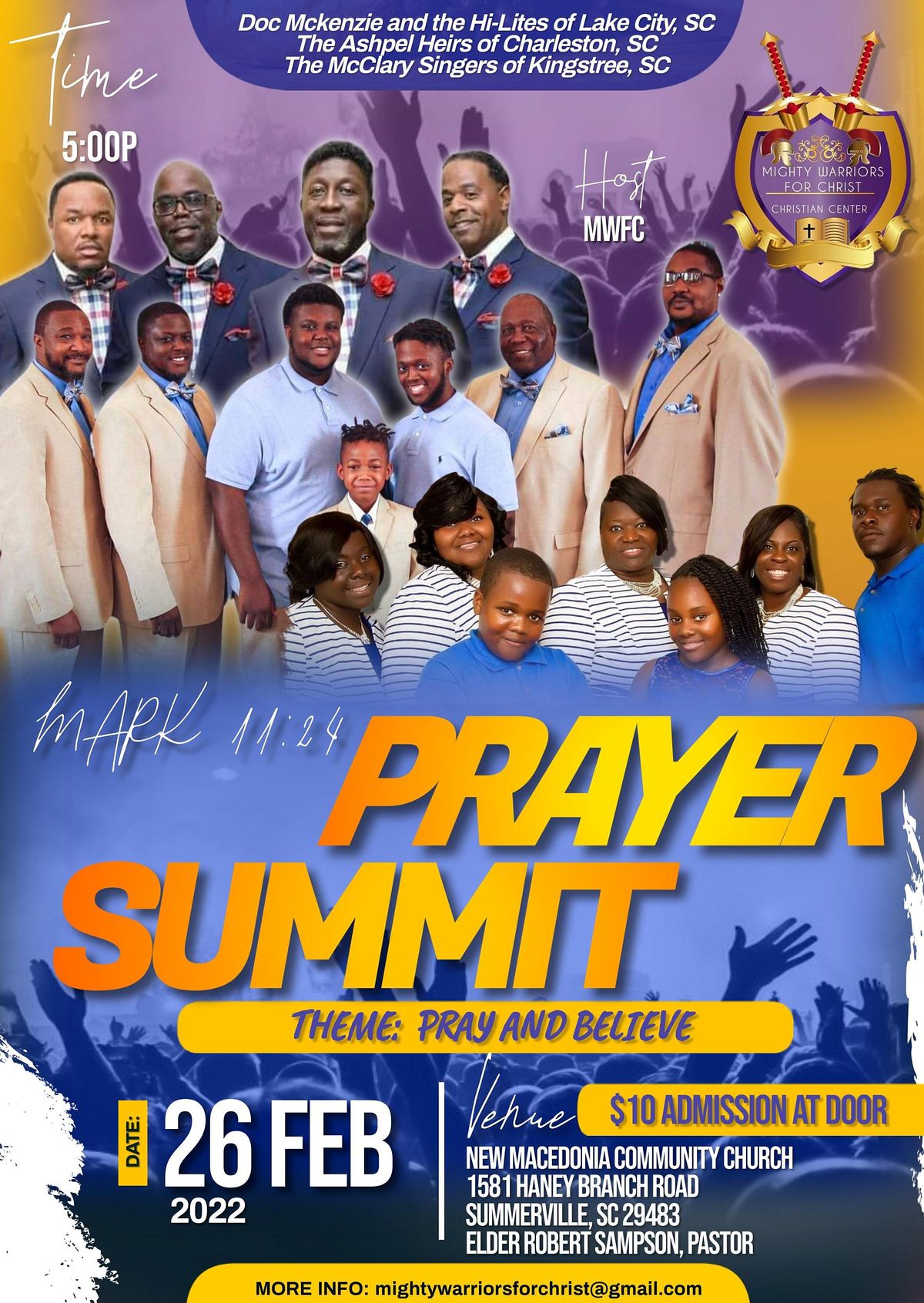 PRAYER SUMMIT 2022, 1581 Haney Branch Rd, Summerville, 26 February 2022