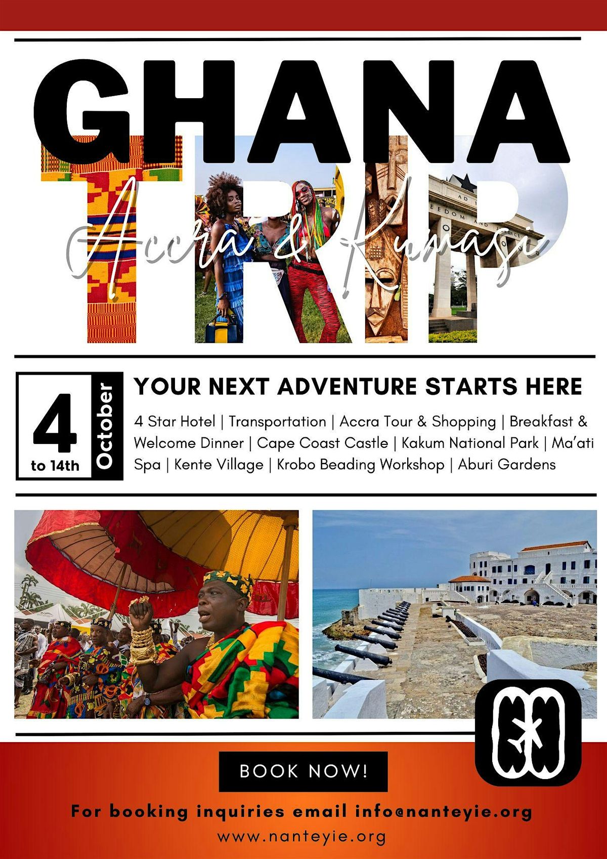 Travel to Ghana from October 7th - 14th!
