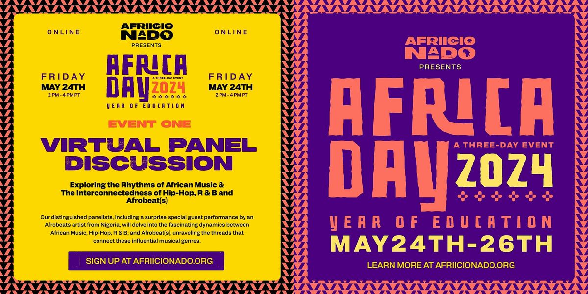 Afriicionado Presents Virtual Panel Discussion (Africa Day 2024)