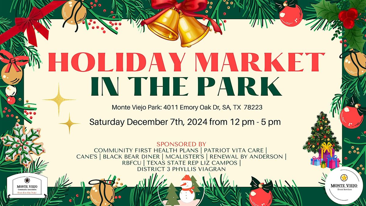 3rd Annual Holiday Market in the Park