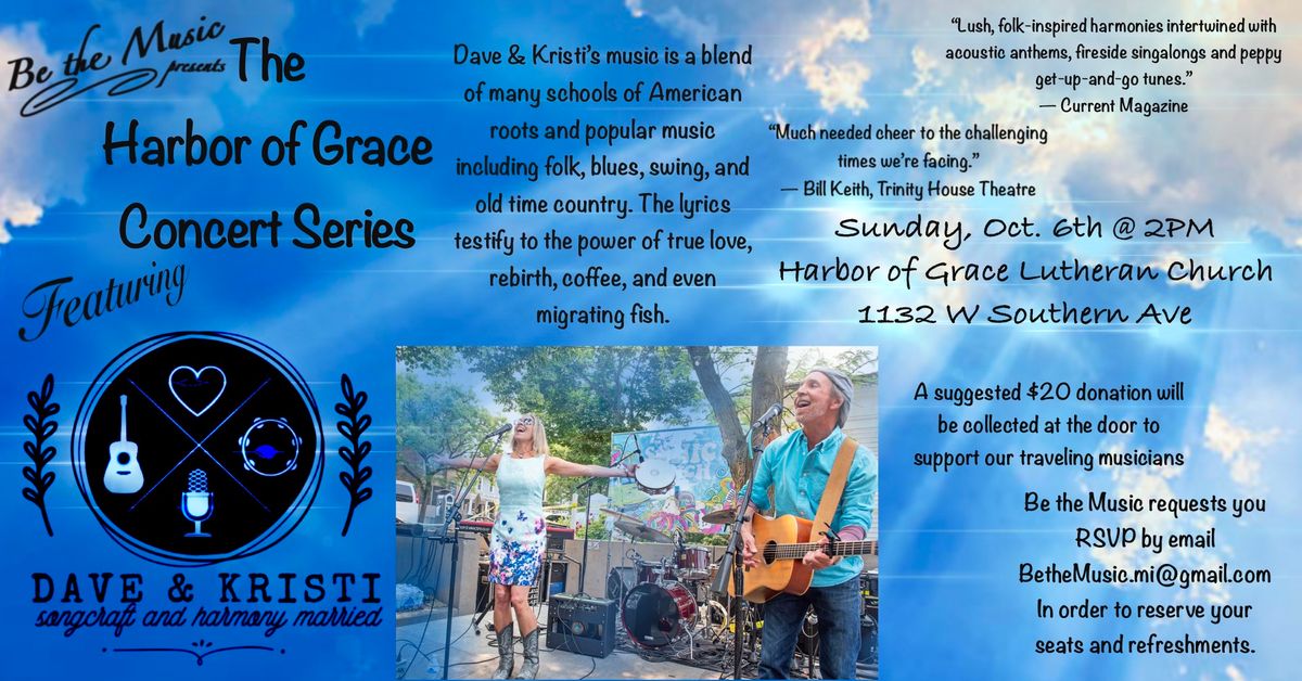 Dave & Kristi - Harbor of Grace Concert Series