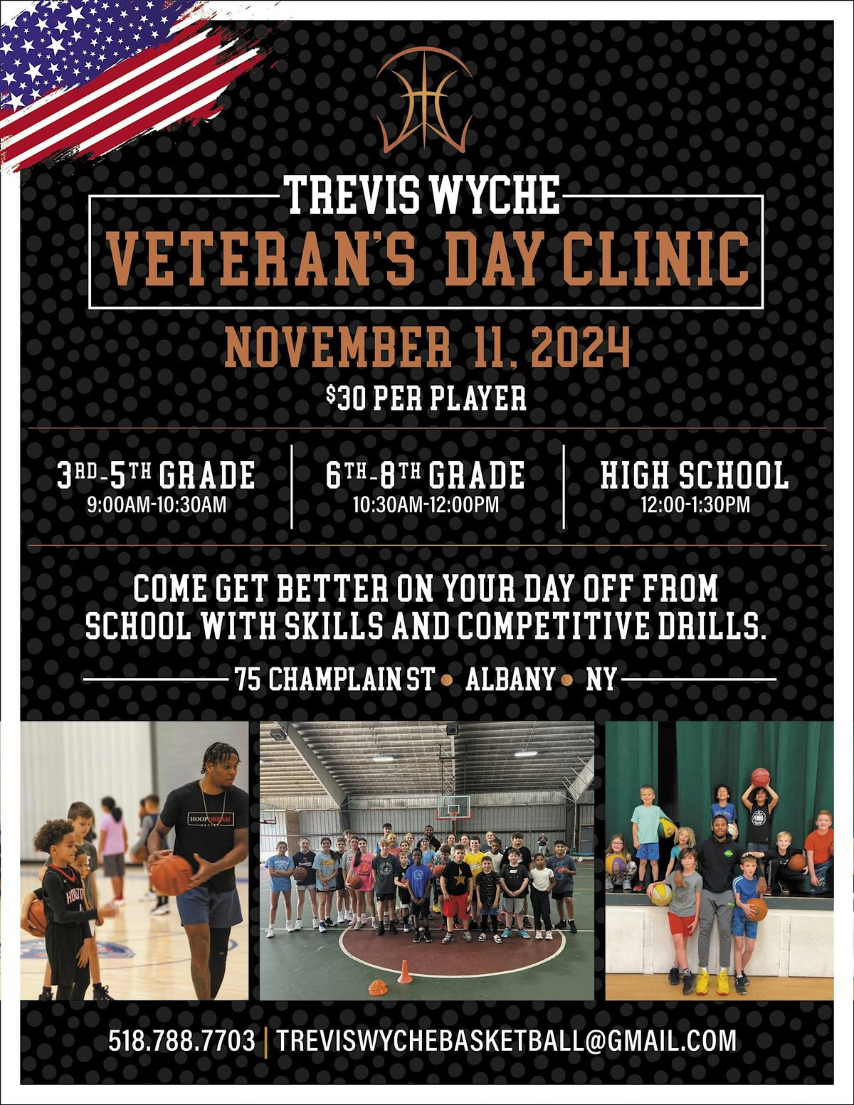 Trevis Wyche Veterans Day Clinic