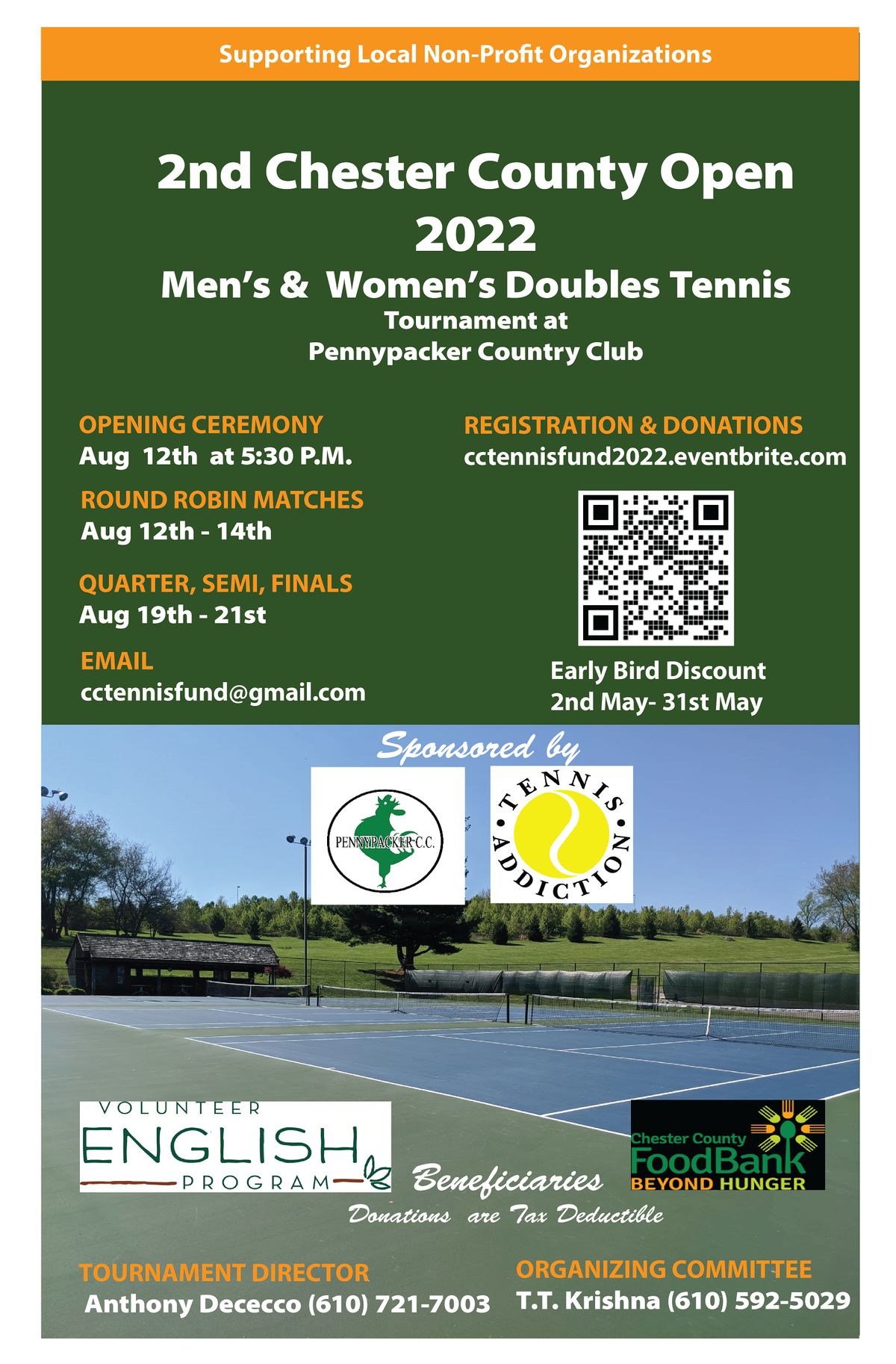 Chester County Tennis Tournament (2022), Pennypacker Country Club