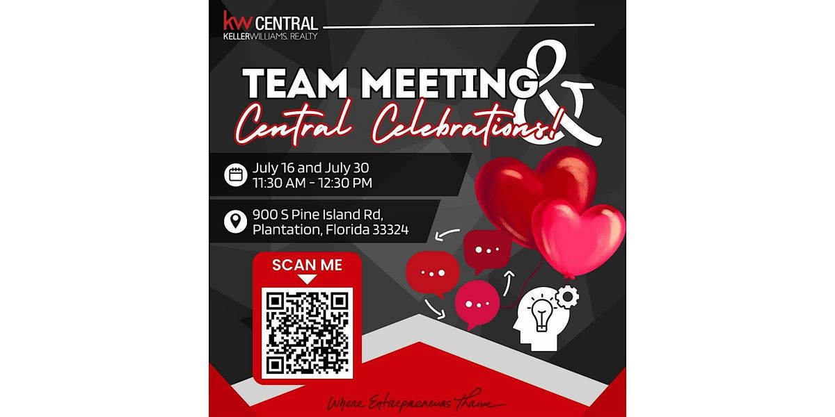 KW Central Weekly Team Meeting