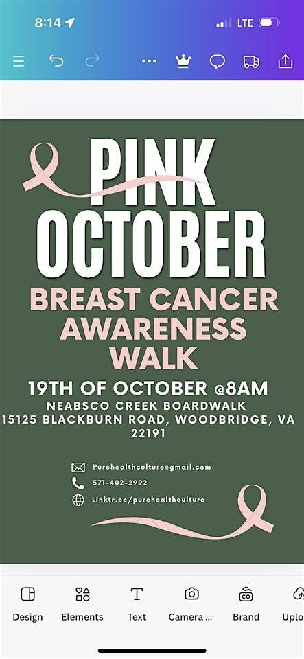 2ND ANNUAL WEAR PINK FOR NATIONAL BREAST CANCER AWARENESS WOMEN'S WALK