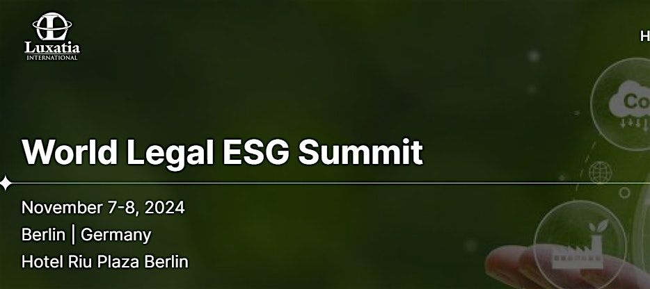World Legal ESG Summit