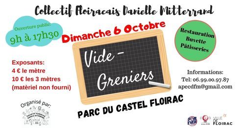 Vide Greniers Collectif Floiracais Danielle Mitterrand