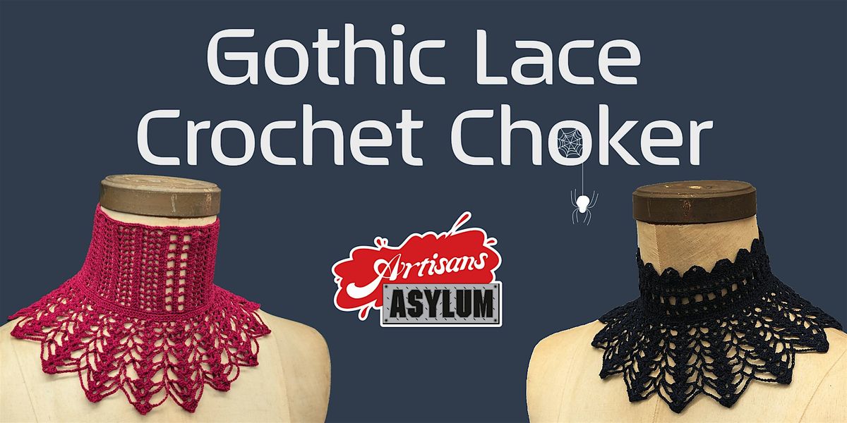 Gothic Lace Crochet Choker