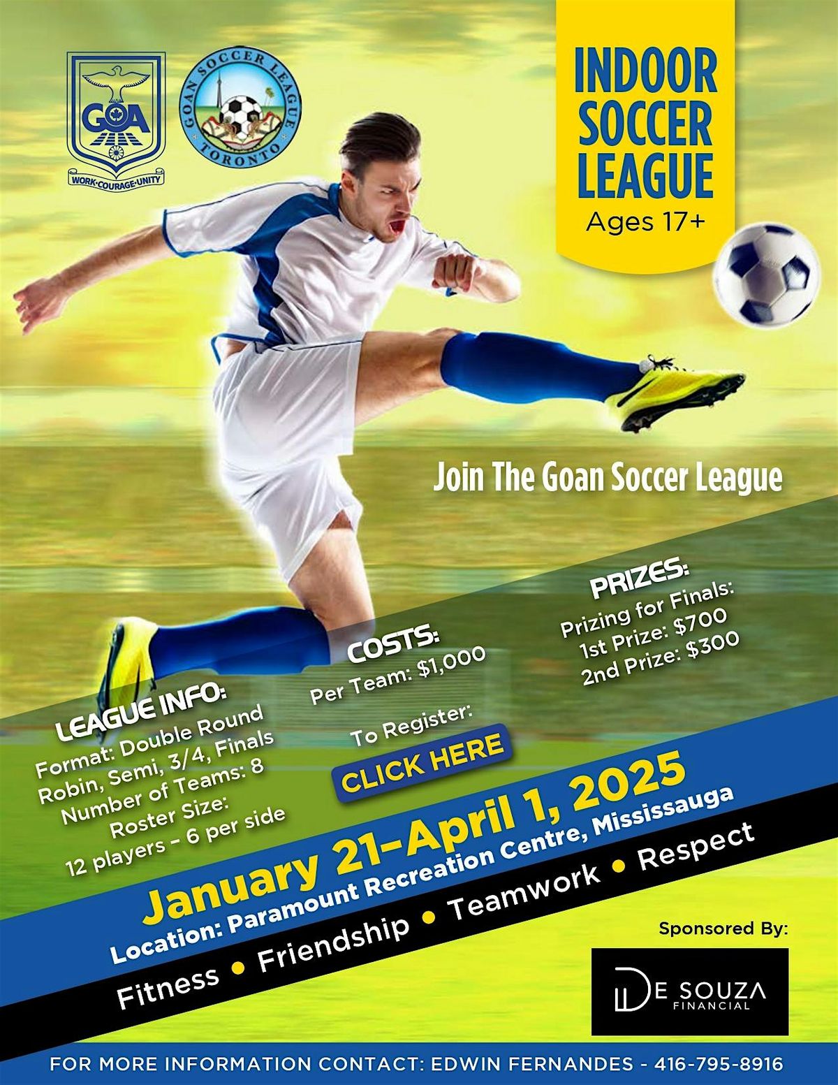 G.O.A.  Indoor Soccer League