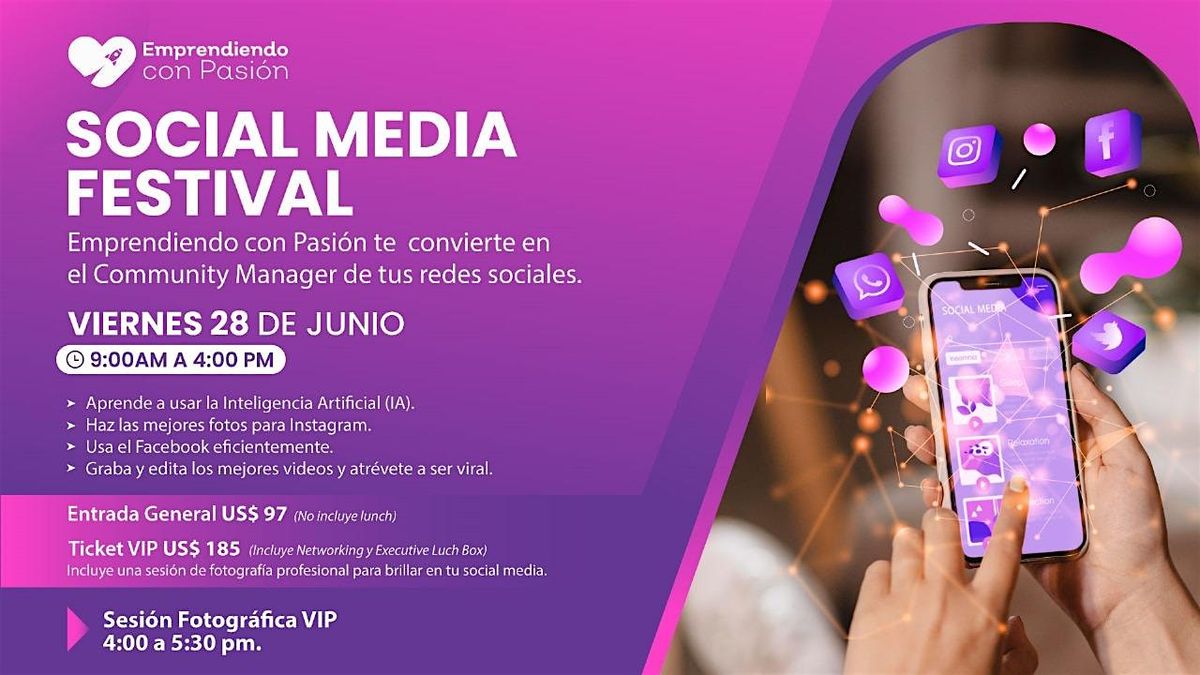 Social Media Festival: conviertete en tu propio Community Manager