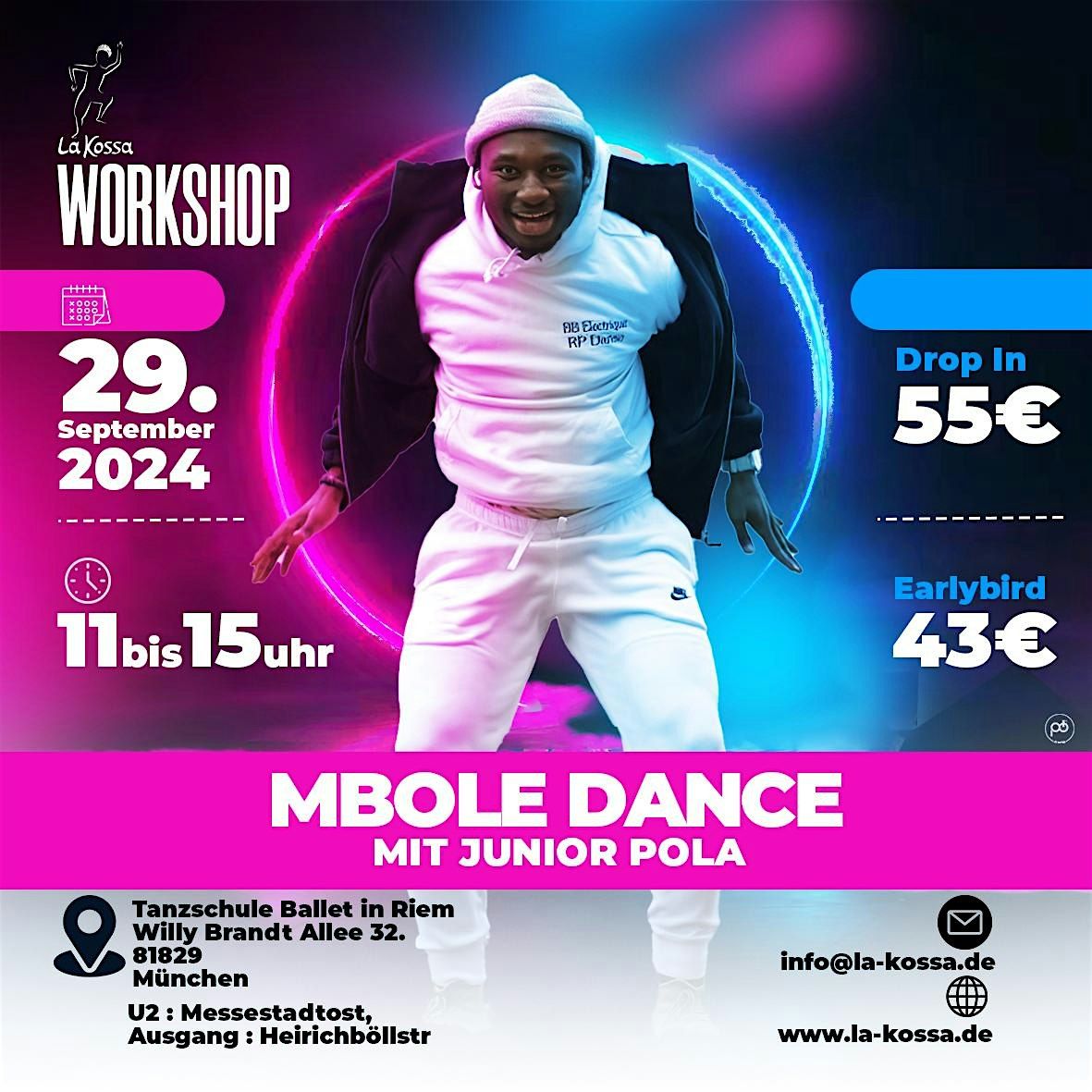 Mbol\u00e9 Dance Workshop - Basics, Freestyle, Choreo