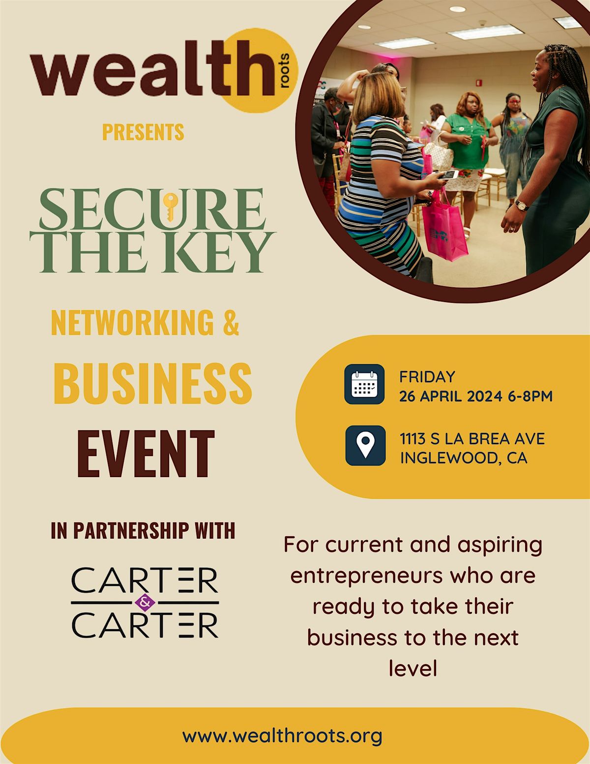 Secure The Key - Financial Literacy and Investing Networking Event