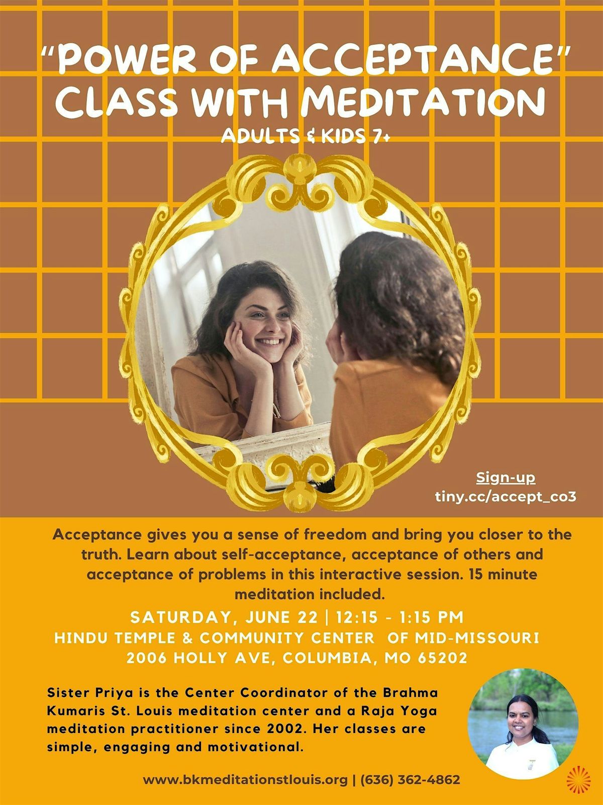 Columbia, MO - Power of Acceptance Class with Meditation