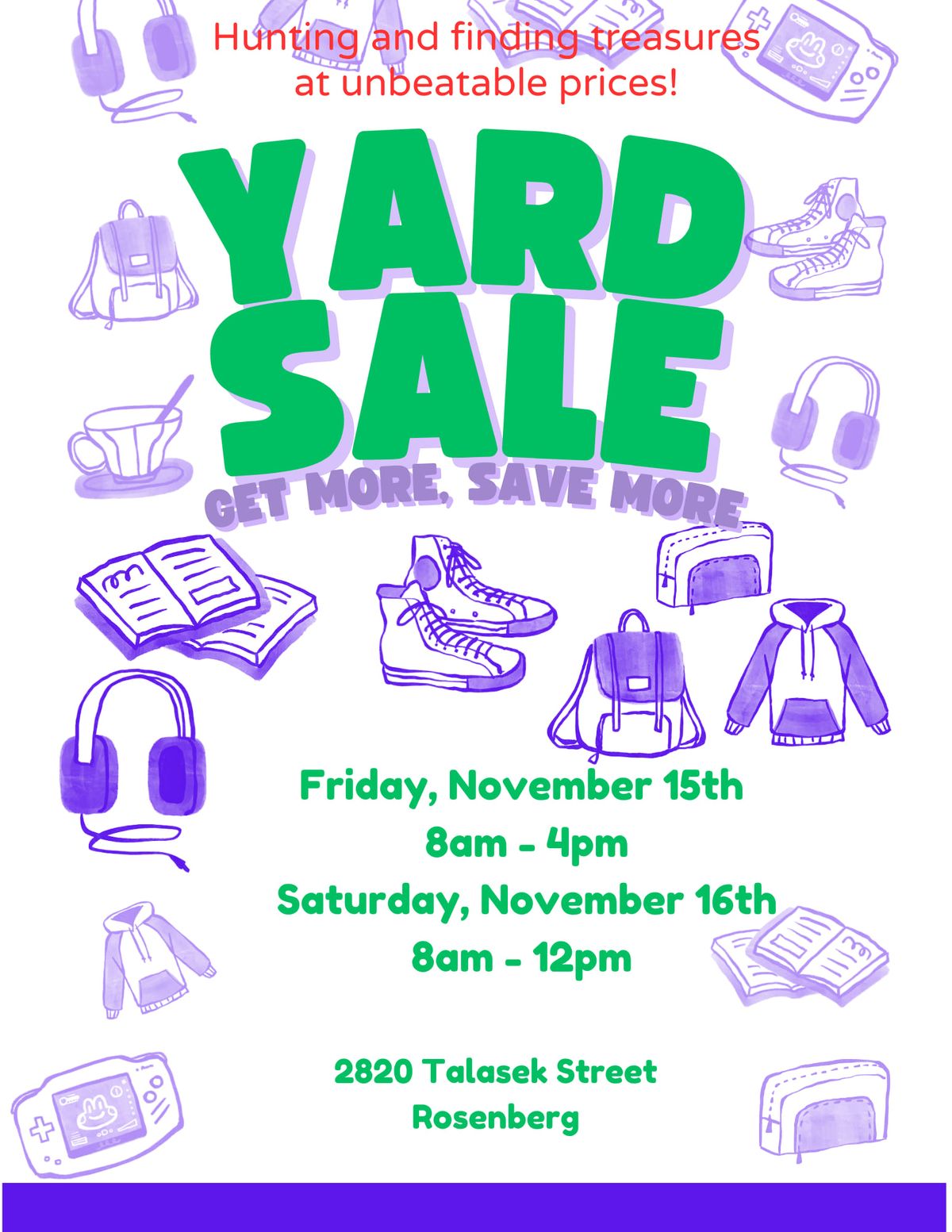 Annual Garage sale 