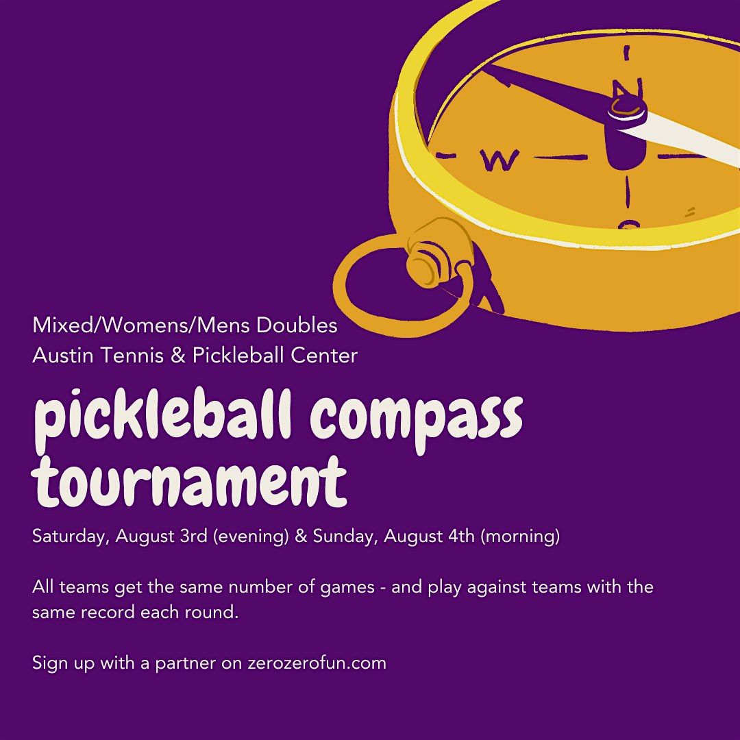 Pickleball Compass Tournament@ ATPC - $40