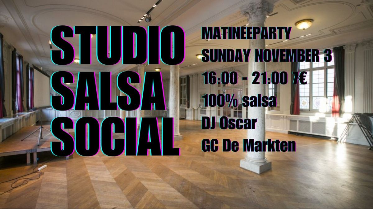 StudioNYSalsa Matinee Party 3rd of November