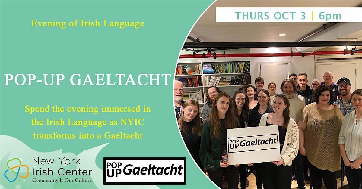 Pop-up Gaeltacht: October 2024