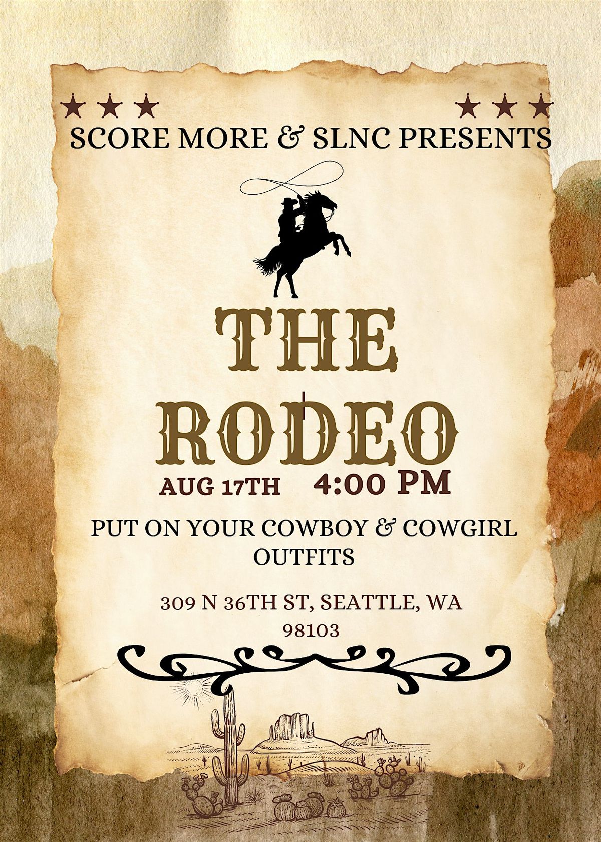 THE RODEO!   Day Party