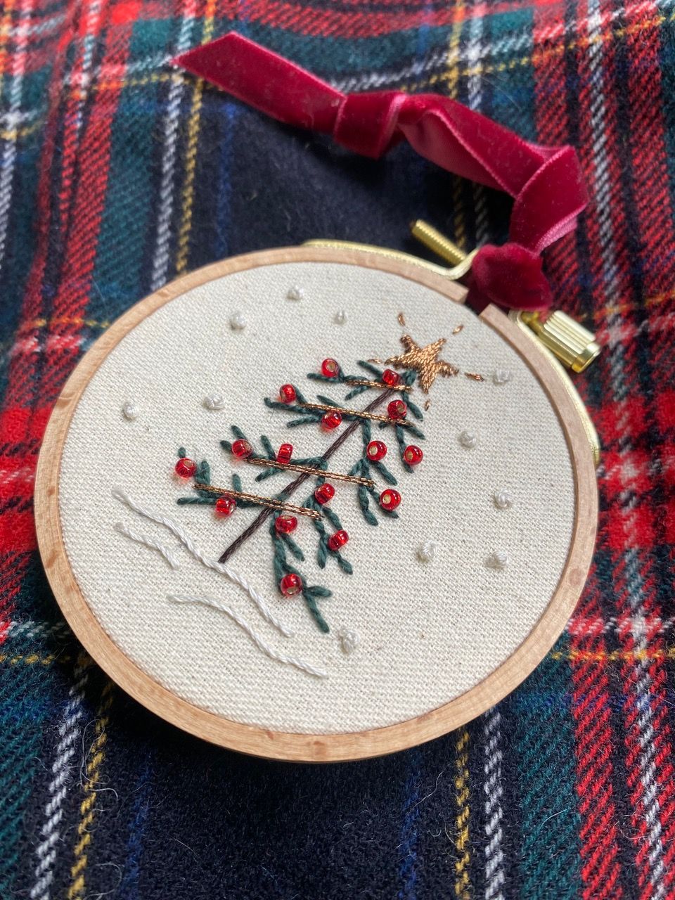 Embroidered Holiday Ornament