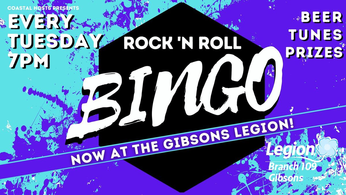 ROCK N' ROLL BINGO in Gibsons