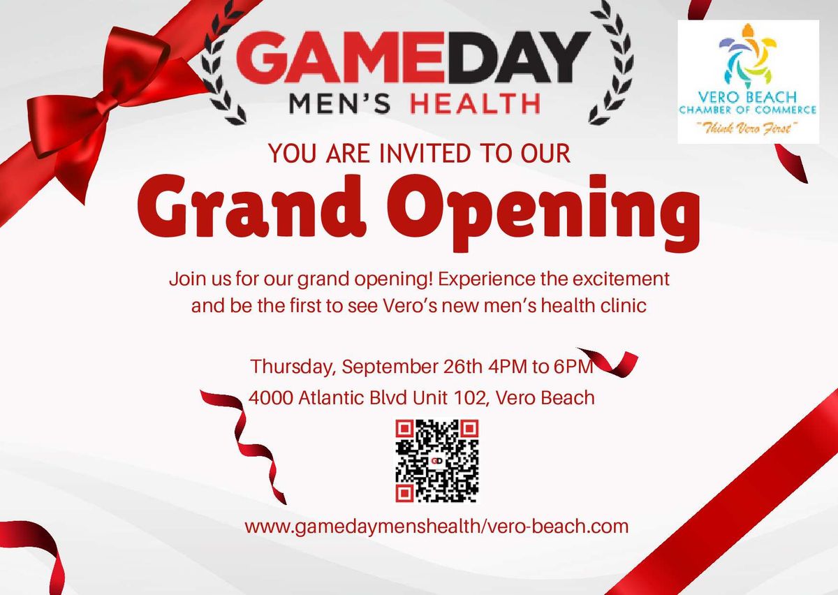 Grand Opening\/Ribbon Cutting GAMEDAY Men's Health