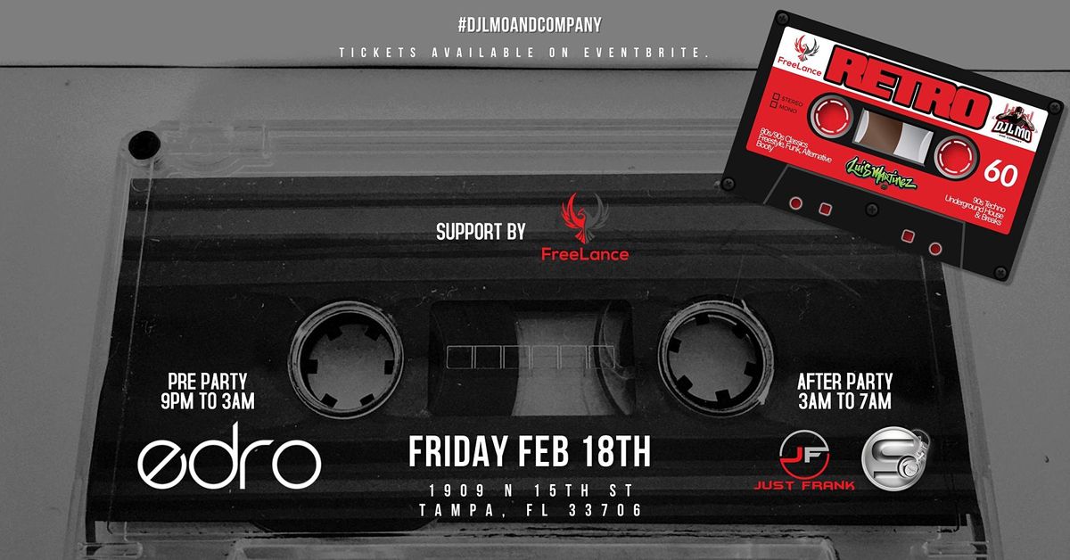 RETRO-80's-90's Classics - Techno,Breaks-Feb 18 DJ Edro, Just Frank Santana