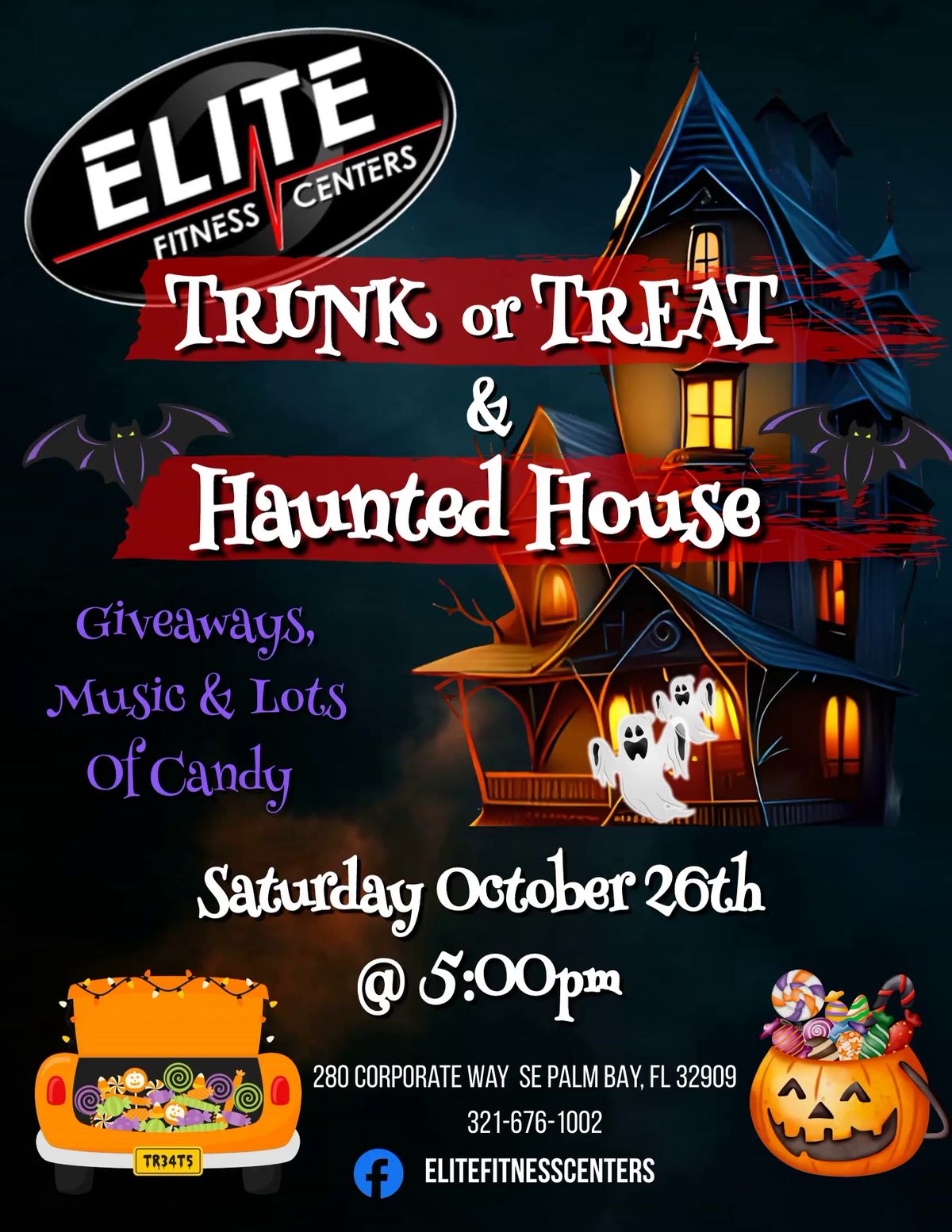 Elite Centers Fitness Trunk or Treat & Haunted House