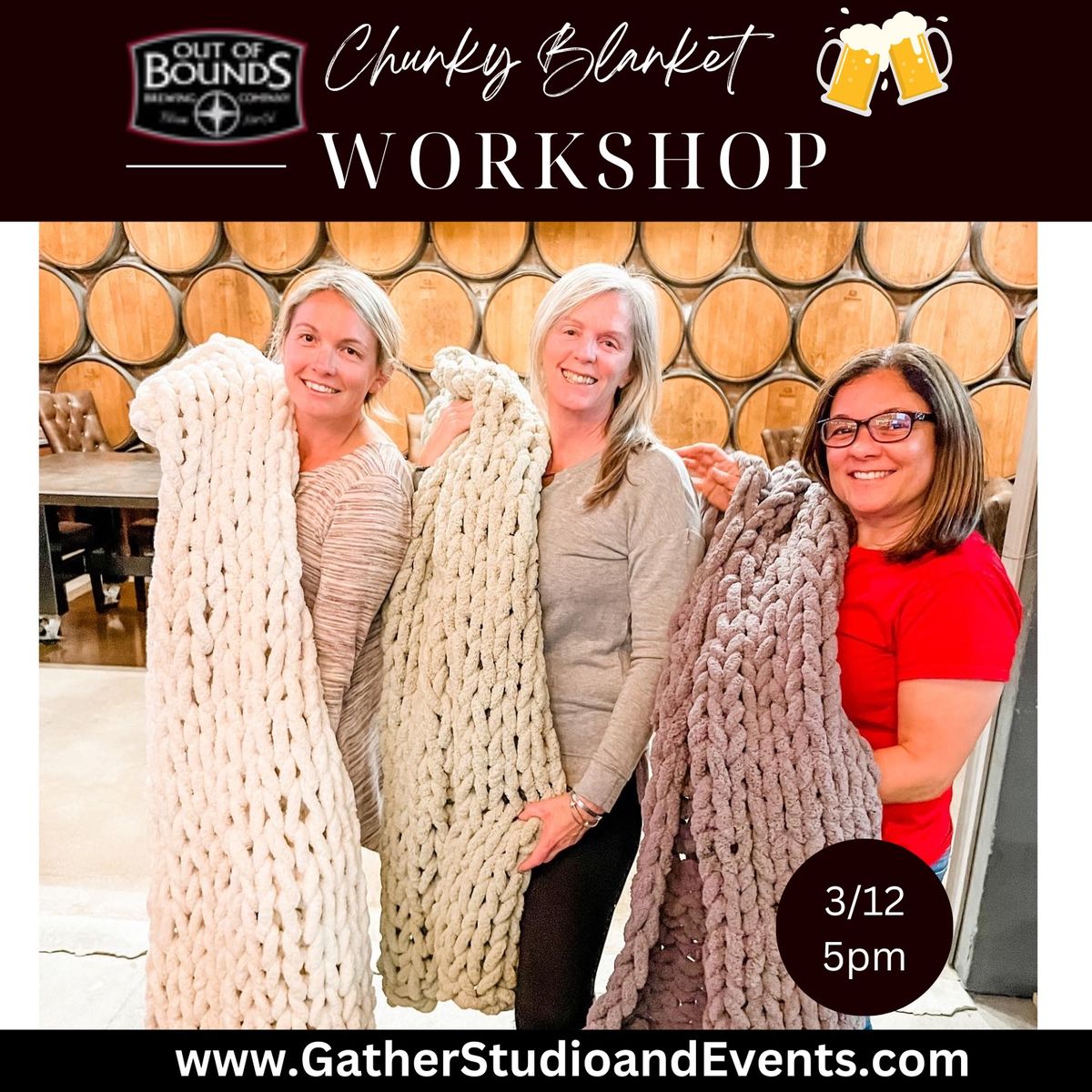 Chunky Blanket Workshop at Out of Bounds 