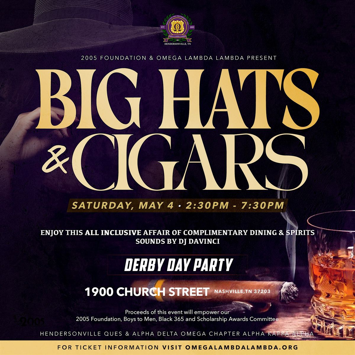 Big Hats & Cigars Derby Day Party