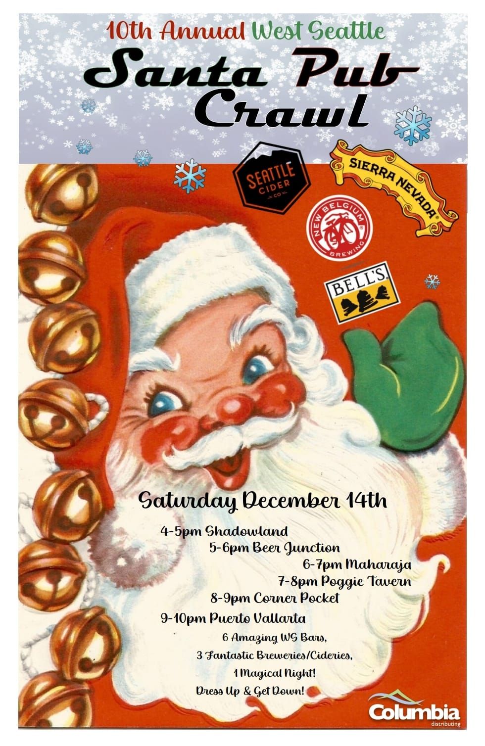 10th Annual West Seattle Santa Pub Crawl