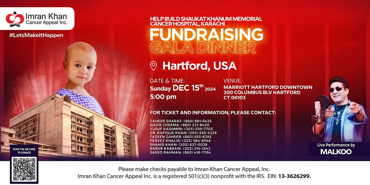 Shaukat Khanum Fundraising Gala Dinner in Hartford, USA