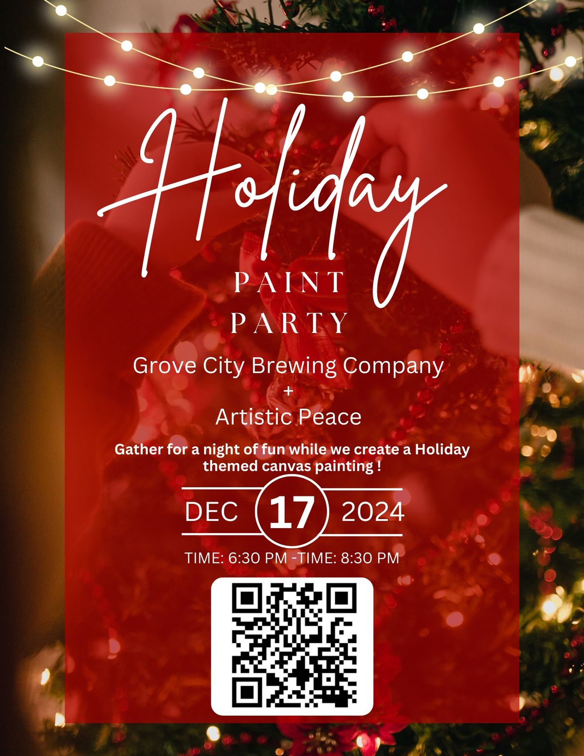 Holiday Paint and Sip