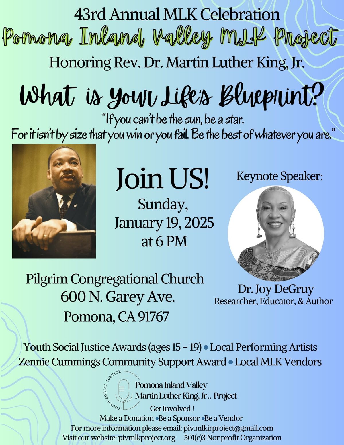 43rd Annual Martin Luther King Celebration Presented by Pomona Inland Valley MLK Jr. Project