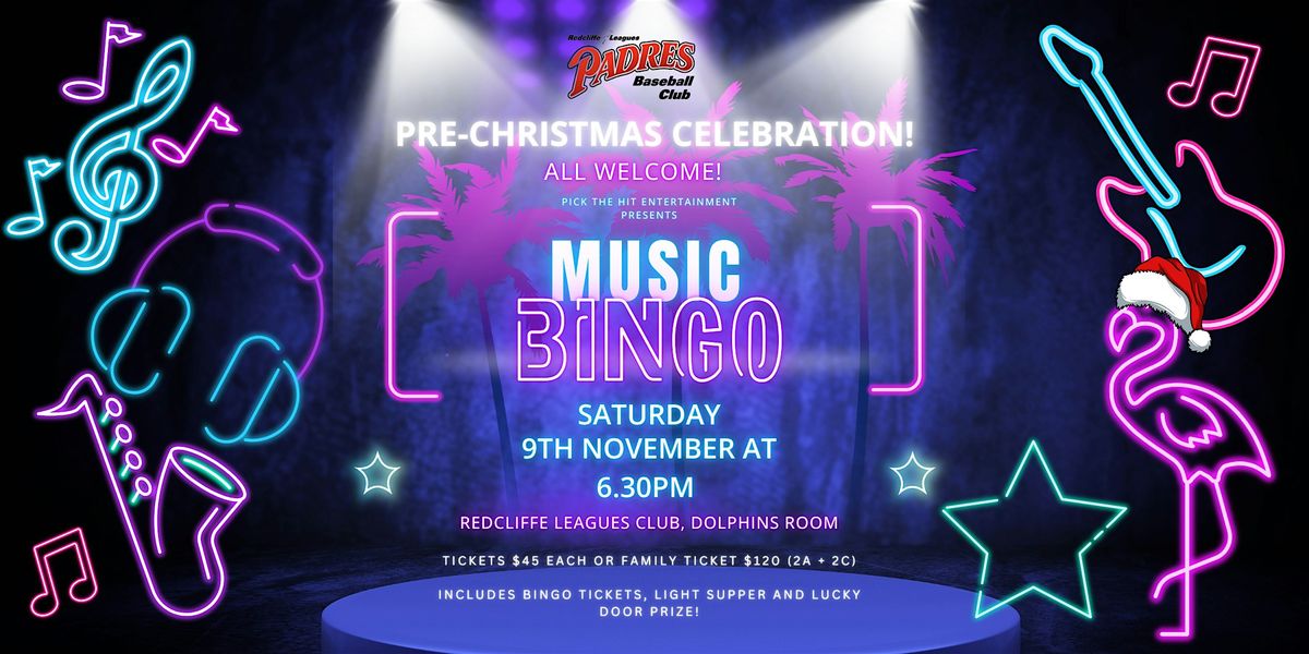 Padres Pre-Christmas Celebration - Music Bingo!