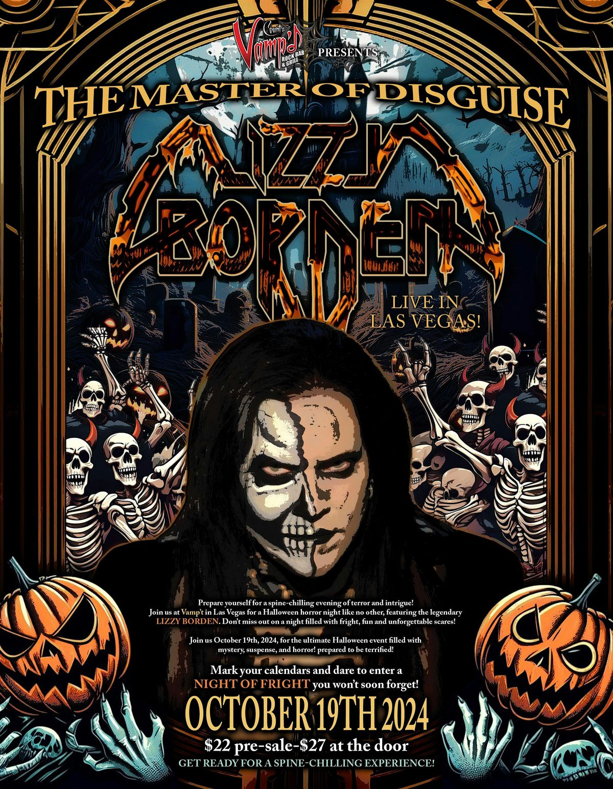 Lizzy Borden live at Count's Vamp'd in Las Vegas, Saturday, October 19