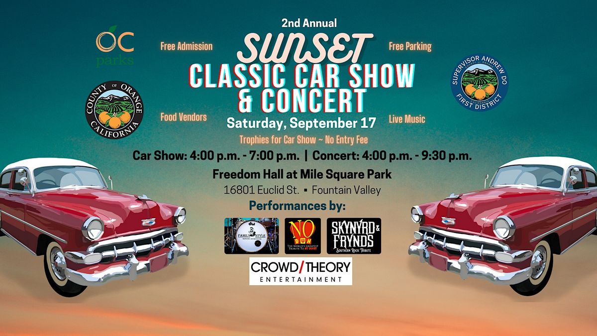 2nd Annual Sunset Classic Car Show & Concert, Mile Square Regional Park