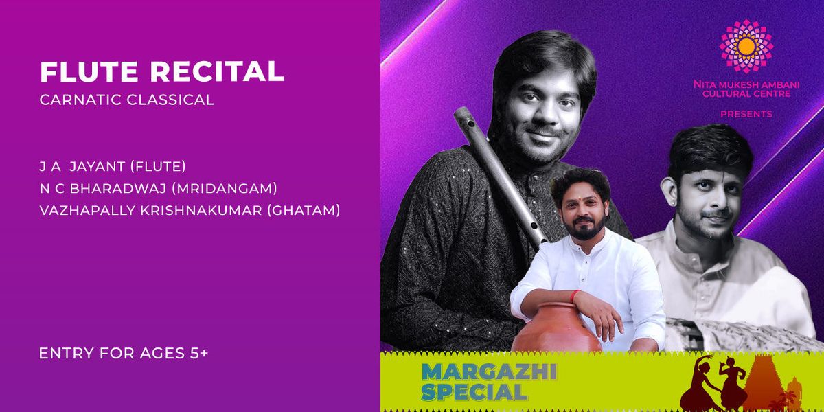 Margazhi Festival - Flute Recital by J A Jayant