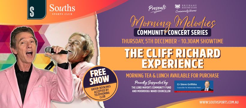 Morning Melody Community Concert featuring The Cliff Richard Experience