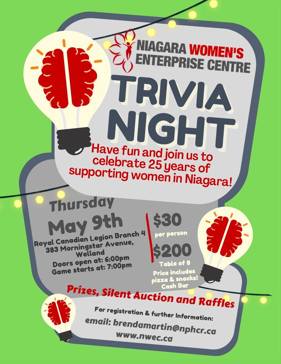 Trivia Night w\/ Niagara Women's Enterprise Centre