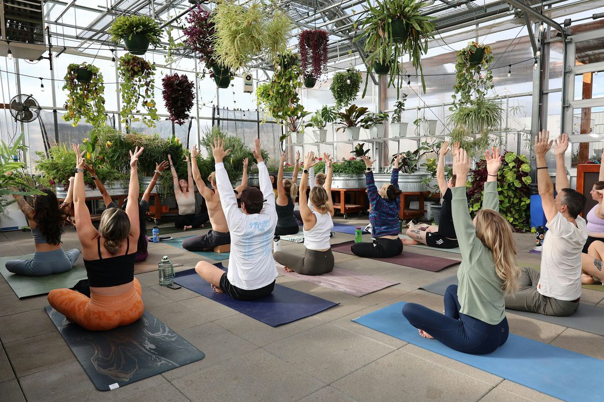 Grow+Gather Greenhouse Yoga Sound+Flow Saturdays