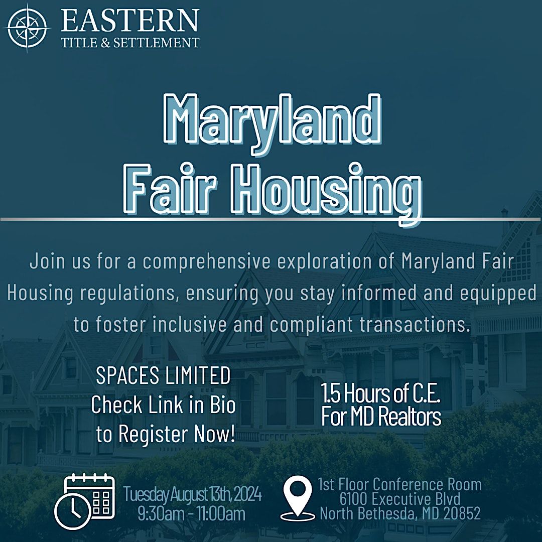 Maryland Fair Housing CE