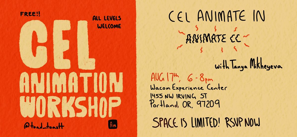Wacom Workshop: Digital Cel Animation, Wacom Experience Center ...