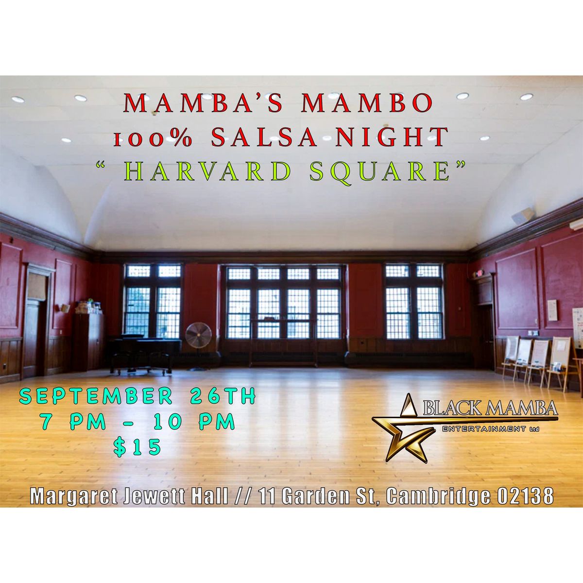 Mamba's Mambo 100% Salsa Night "Harvard Square"