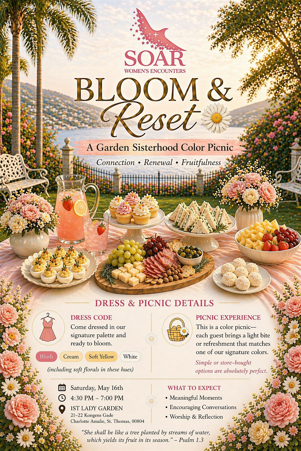 Bloom & Reset: A Garden Sisterhood Color Picnic