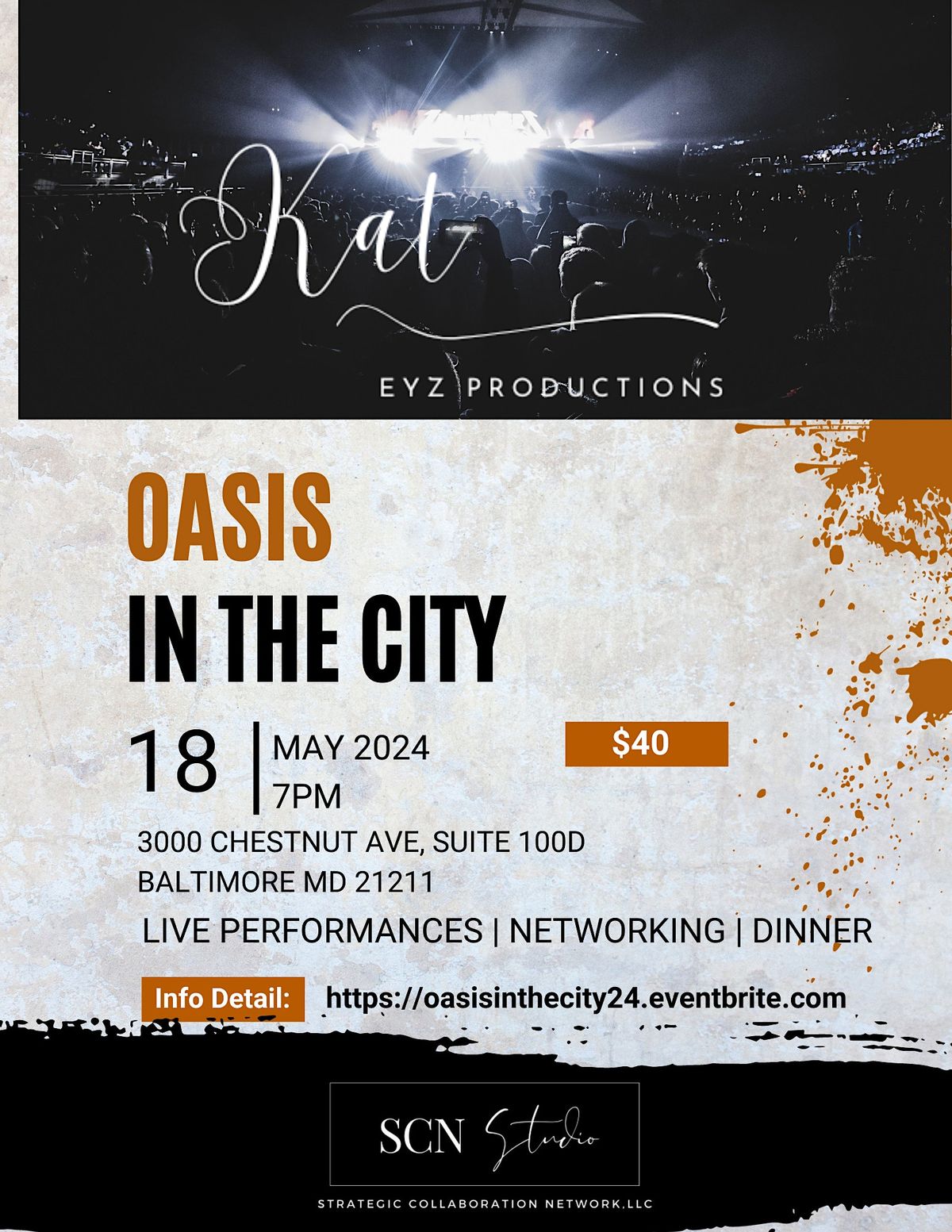Oasis in the City - Live Performance and Business Networking
