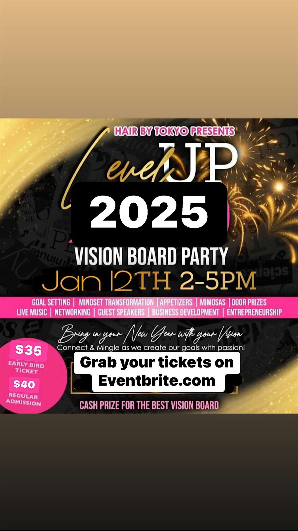 BOSS BABE LEVEL UP VISON BOARD PARTY