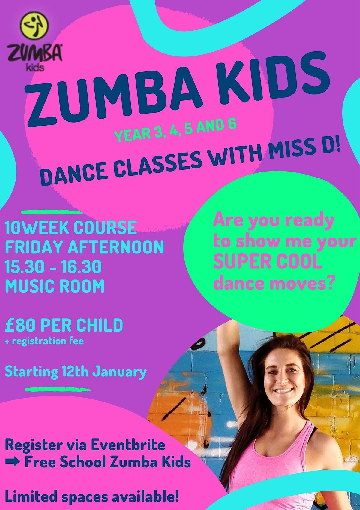 Free School Zumba Kids (Year 3, 4, 5 and 6), Hatcham Temple Grove Free ...