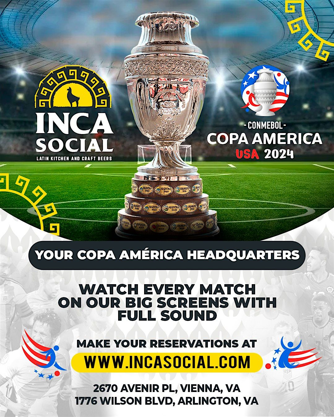 Semi-final #CopaAmerica - TBD v. TBD - #WatchParty #ViennaVA
