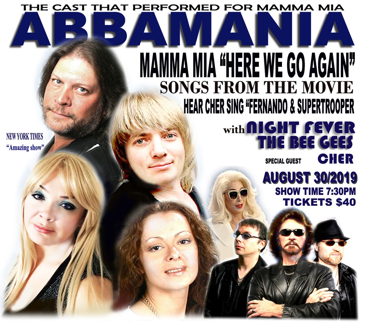 AbbaMania with Night Fever and Tribute to Cher at Georgian Theatre